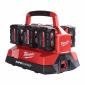 MILWAUKEE® - CHARGEUR RAPIDE PACKOOUT™ 6 PORTS M18PC6 – SANS BATTERIES